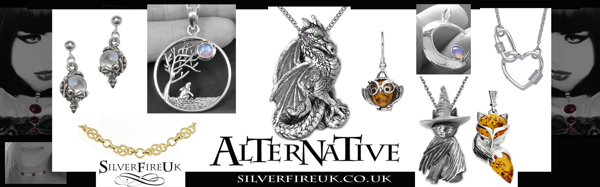Unusual Alternative Jewellery - Silverfire UK Unique Jewellery Designs 