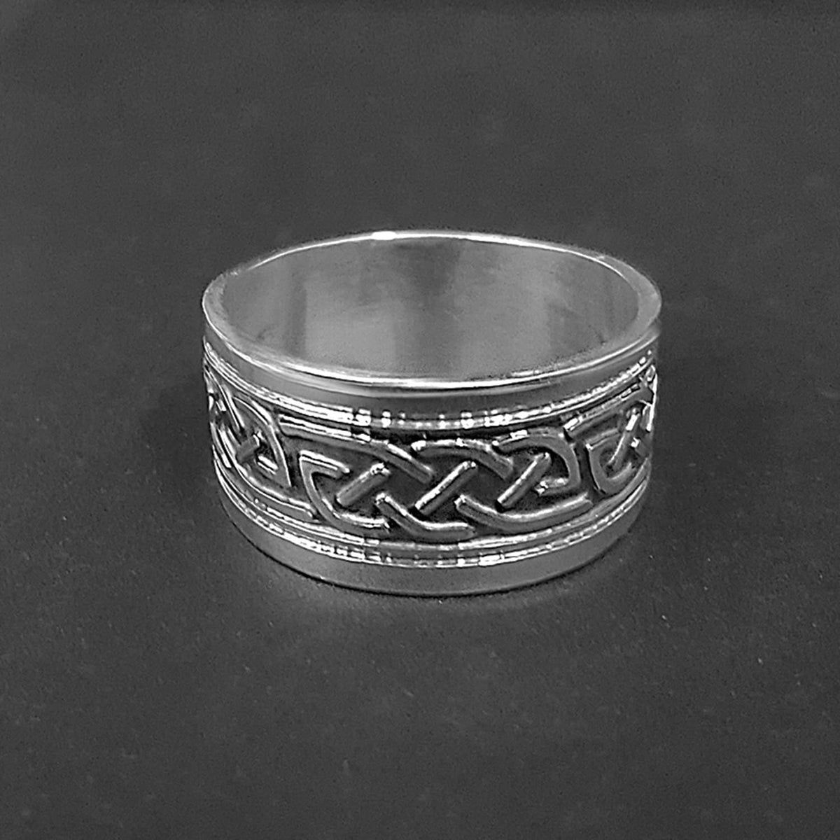 celtic ring mens jewellery  - wide band ring
