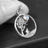hare pendant with tree of life, 