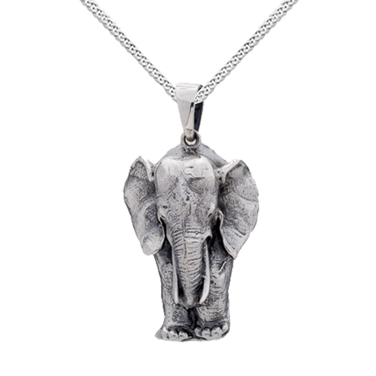 NEW: Large Standing Elephant Pendant Necklace