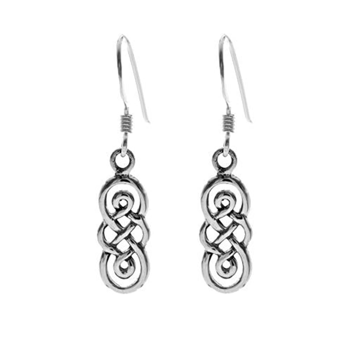 small celtic knot dangle earrings