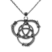 triquetra dragon celtic necklace jewellery - dragons uk