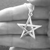 pagan pentagram necklace,  witchy witch necklace