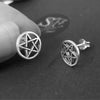 pentacle earrings from our pagan and Wiccan Witch Jewellery