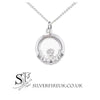 silver claddagh necklace