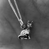 witchy cat necklace, witch jewellery 