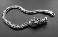 dragon bracelet real silver, dragon jewellery