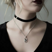 black widow gothic necklace, spider jewellery 
