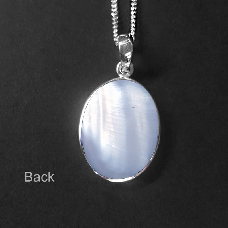 blue mother of pearl necklace