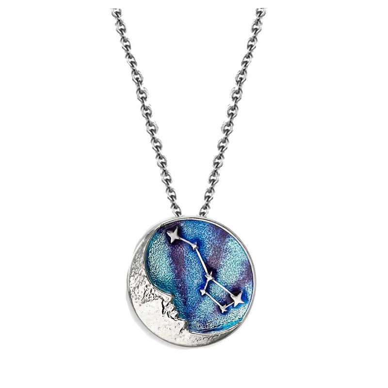 celestial sky moon necklace