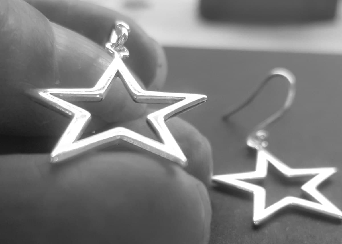 celestial star earrings