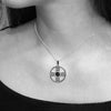onyx celtic cross pendant necklace