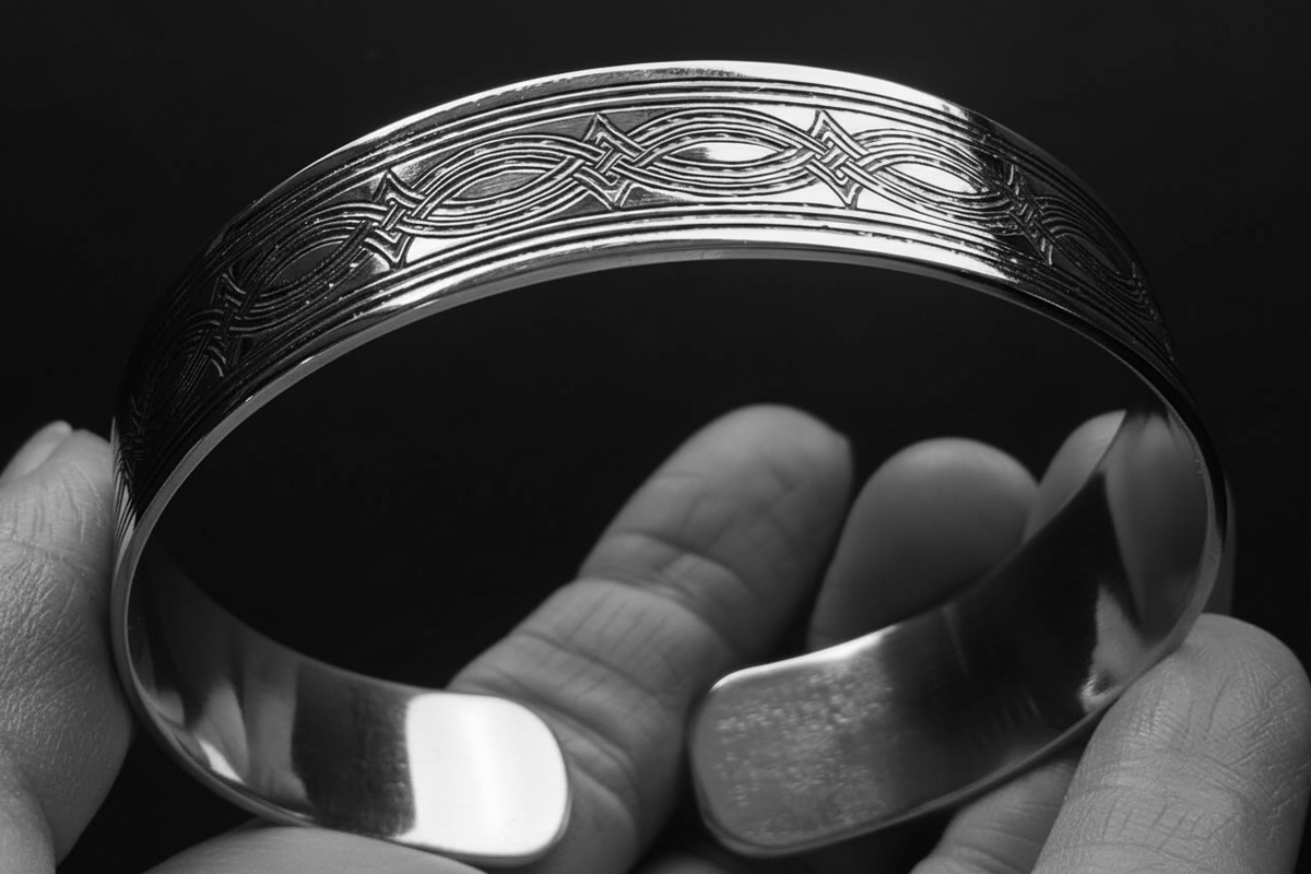 celtic design bangle for men