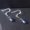 celtic earrings lapis lazuli
