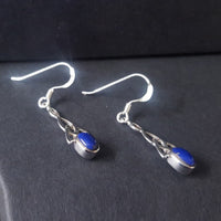 celtic earrings lapis lazuli