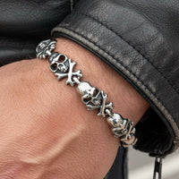 crossbones skull bracelet for men 