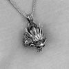 dragon pendant mens necklace 