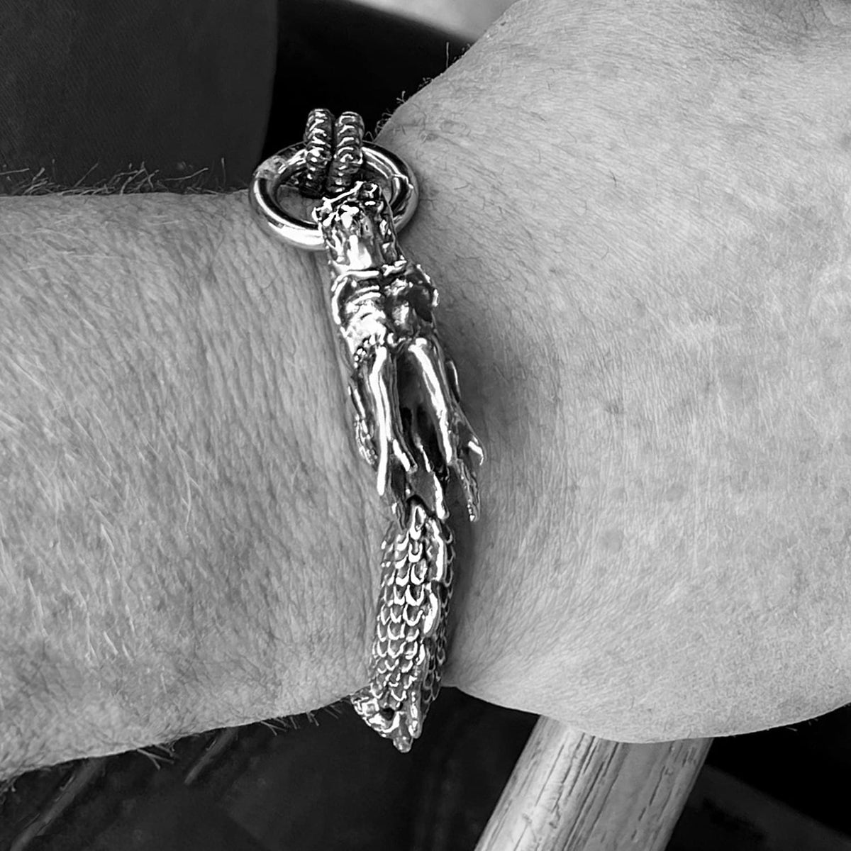 dragon steel bracelet for men