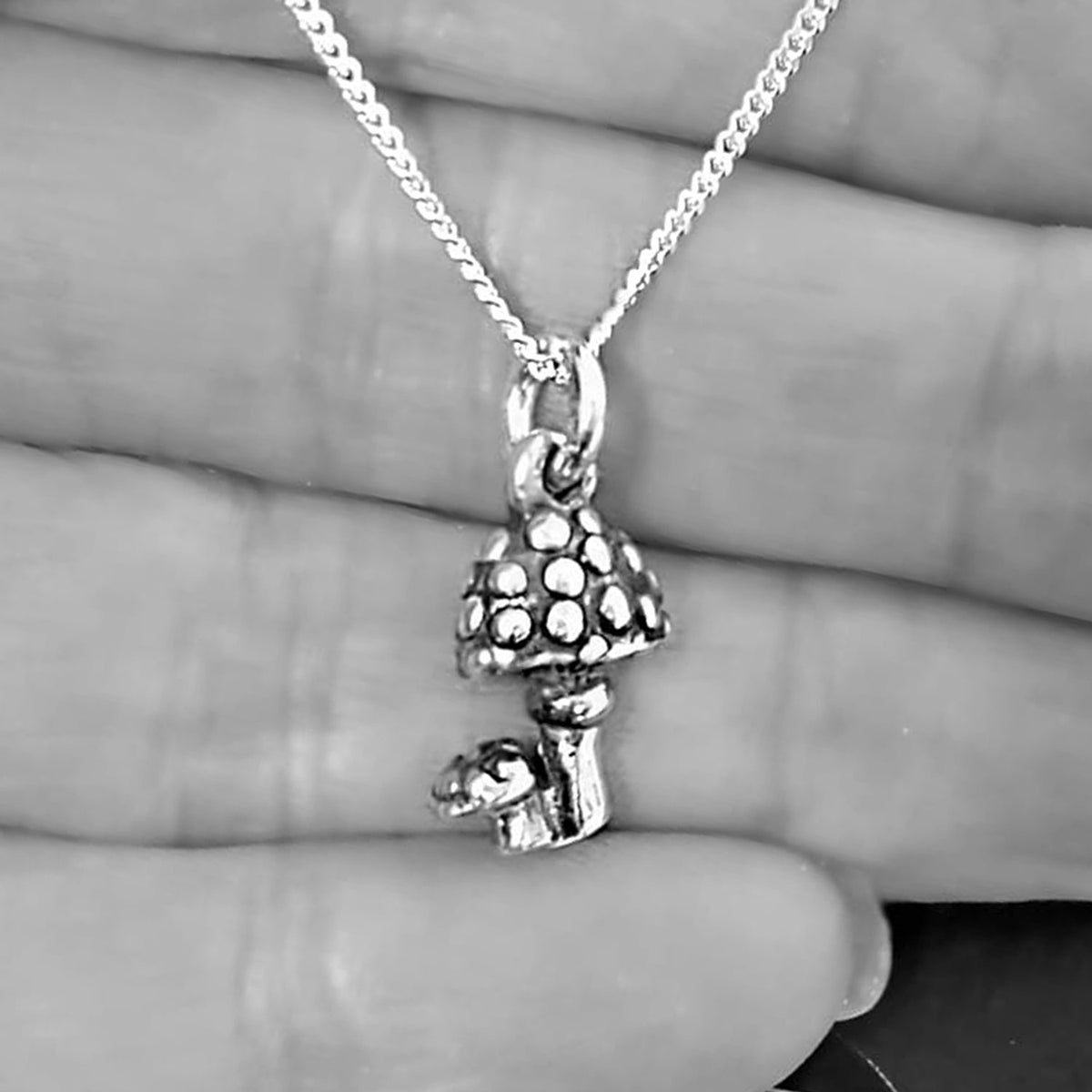 enchanted toadstool necklace mushroom pendant