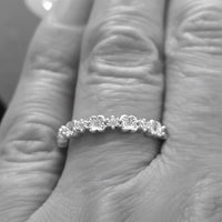 flower ring silver