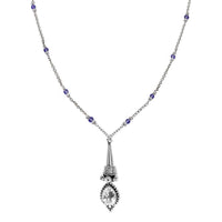 goth Victorian quartz necklace