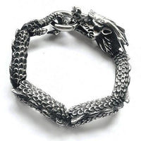 mens heavy dragon bracelet