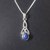 lapis celtic necklace