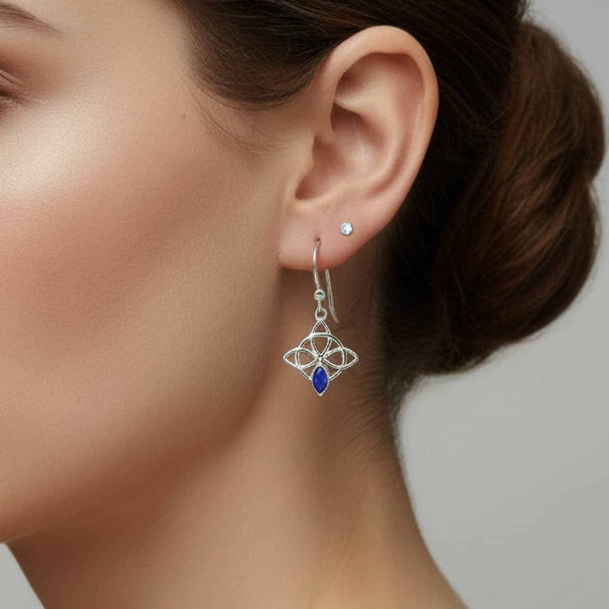 lazuli  lady celtic earrings 