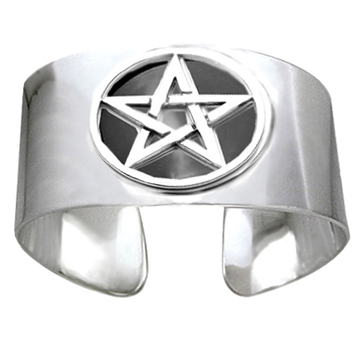 large pentagram bangle wide bangle 