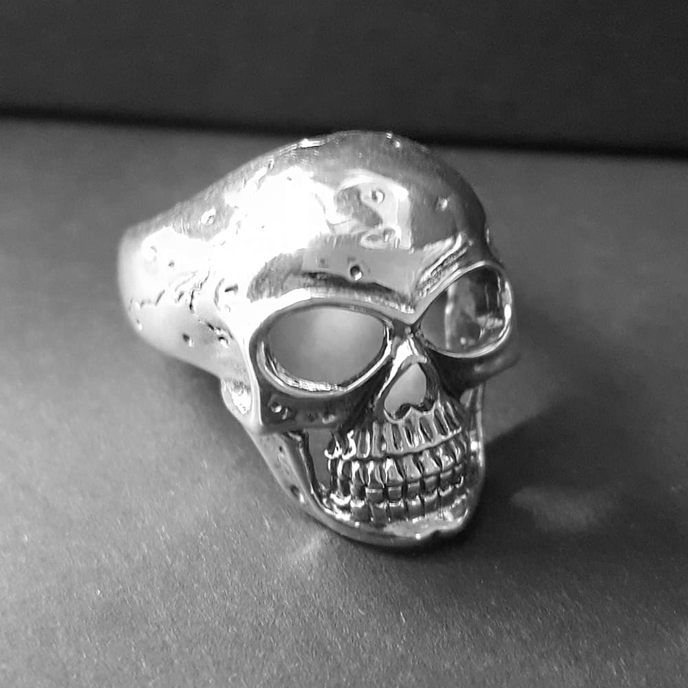 large skull ring, skull jewellery mens
