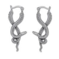 large snake hoop earrings