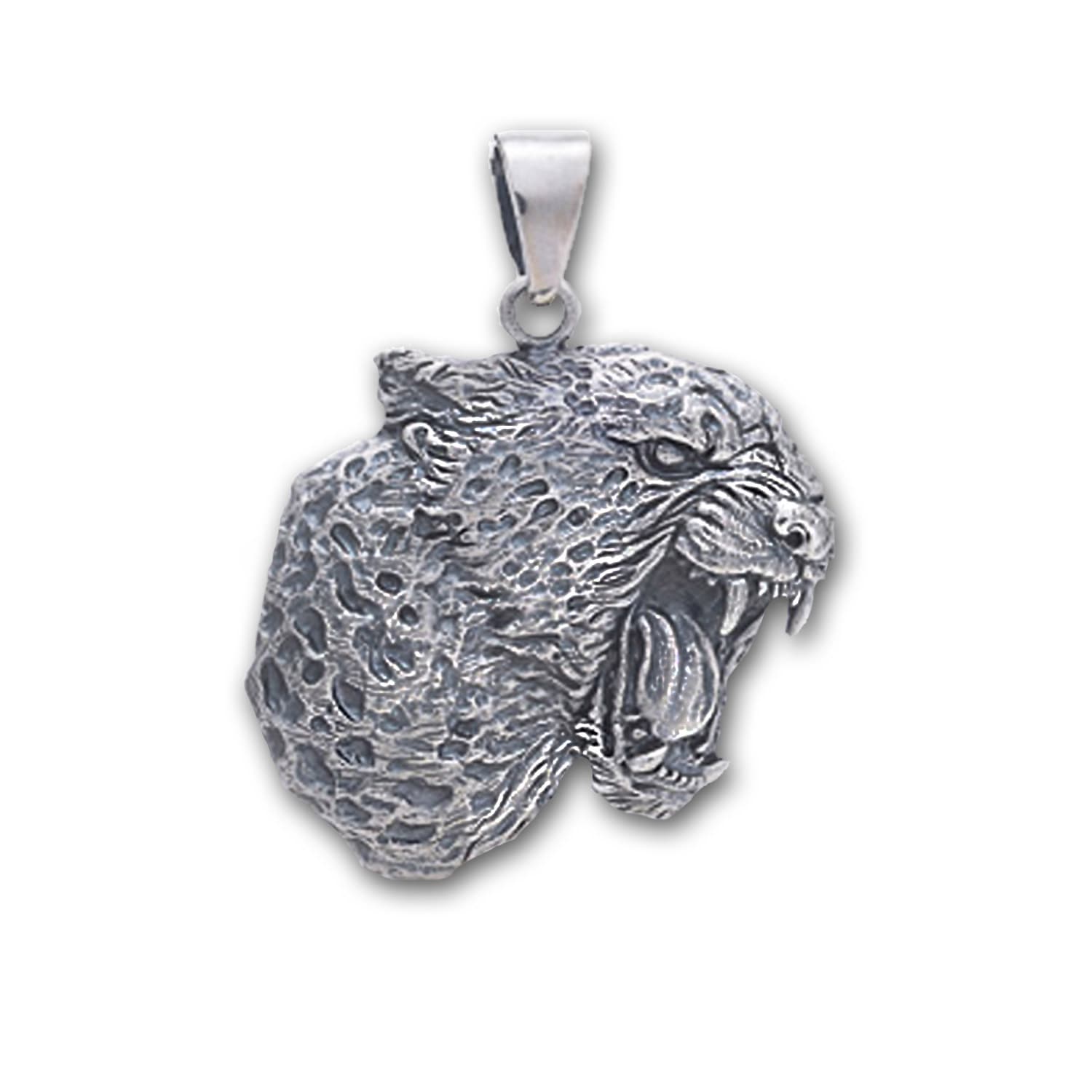 NEW: Leopard Animal Pendant, Sterling Silver