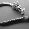 mens silver dragon bracelet, solid silver dragon jewellery