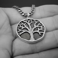 mens tree of life necklace silver jewellery