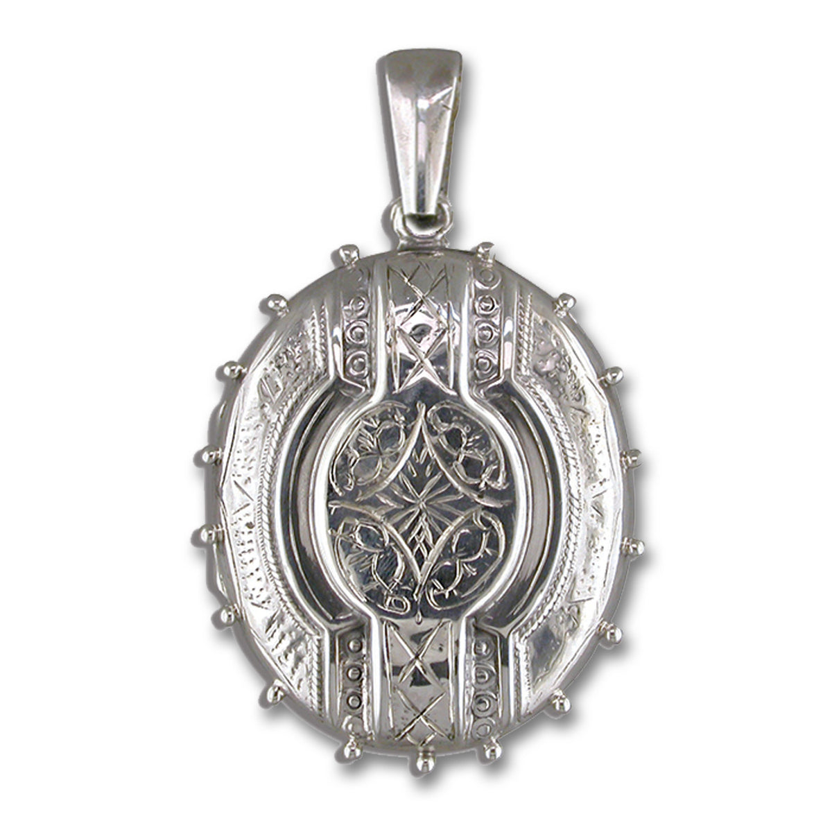oval gothic Victorian locket