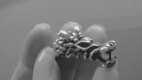 dragon bracelet for men, video of handmade dragon bracelet by Silverfire UK