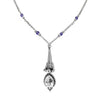 quartz gothic Victorian necklace 