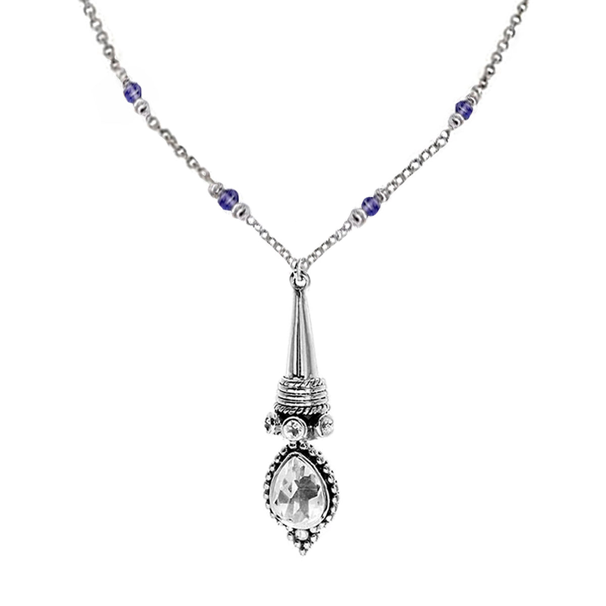 quartz gothic Victorian necklace 
