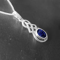 sapphire necklace celtic