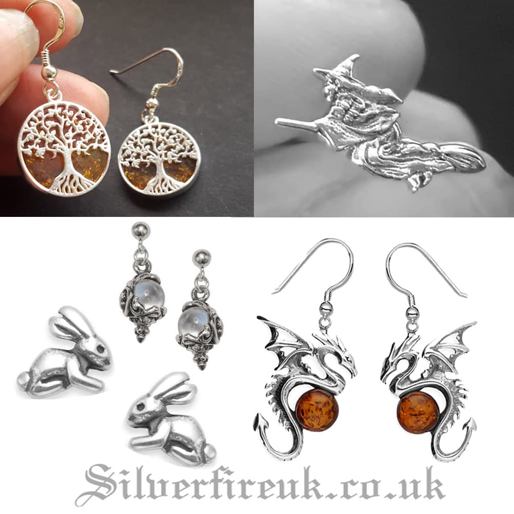 silver earrings alternative design earrings, studs, dangle earrings for women and  men