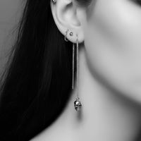 skull threaders gothic earring
