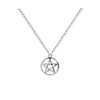 small pentacle necklace, pagan