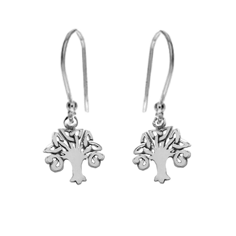 small tree drop earrings, tree of life jewellery