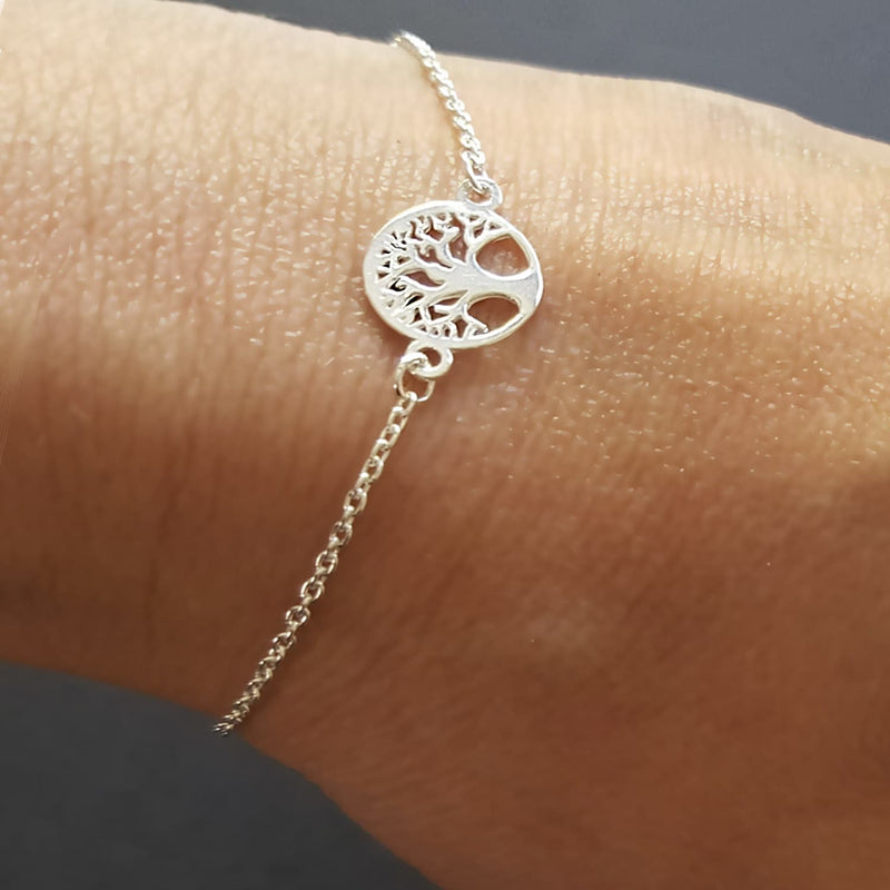 small tree bracelet - tree of life silver bracelets