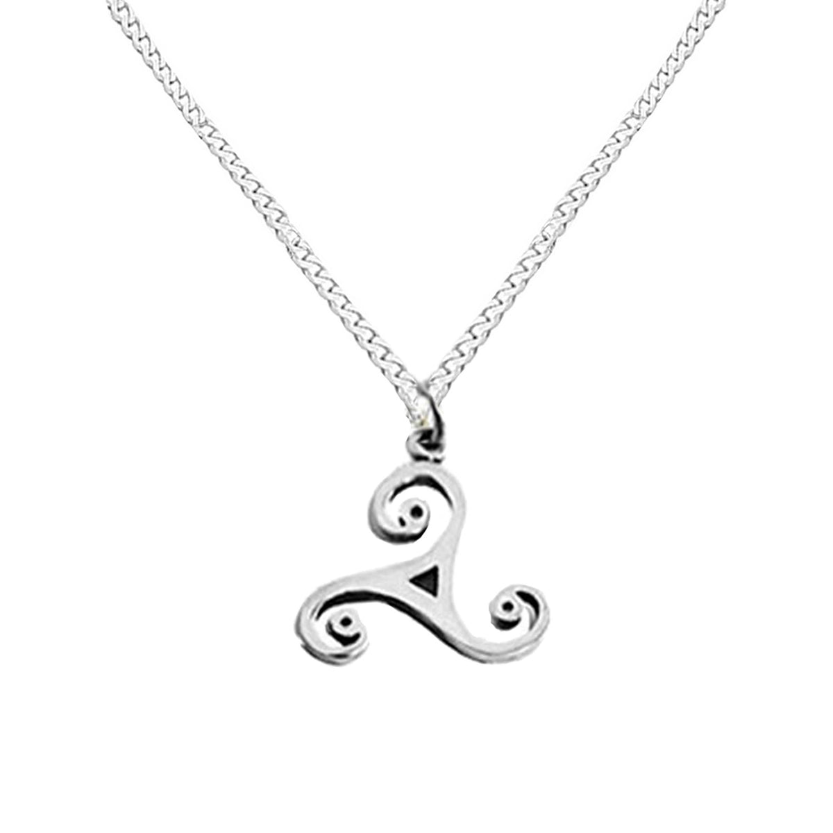 small triskele celtic necklace