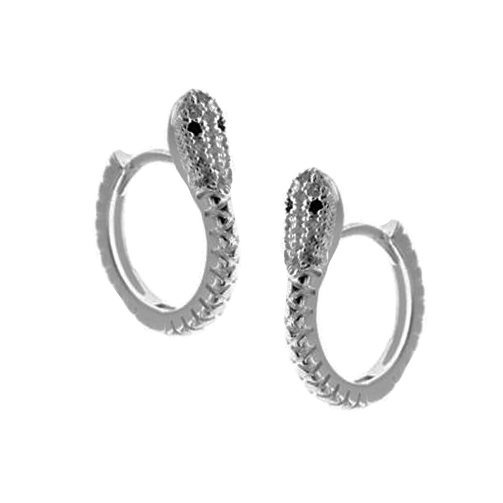small snake huggie earrings, snake jewellery