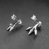 spike earrings, ear jacket earrings