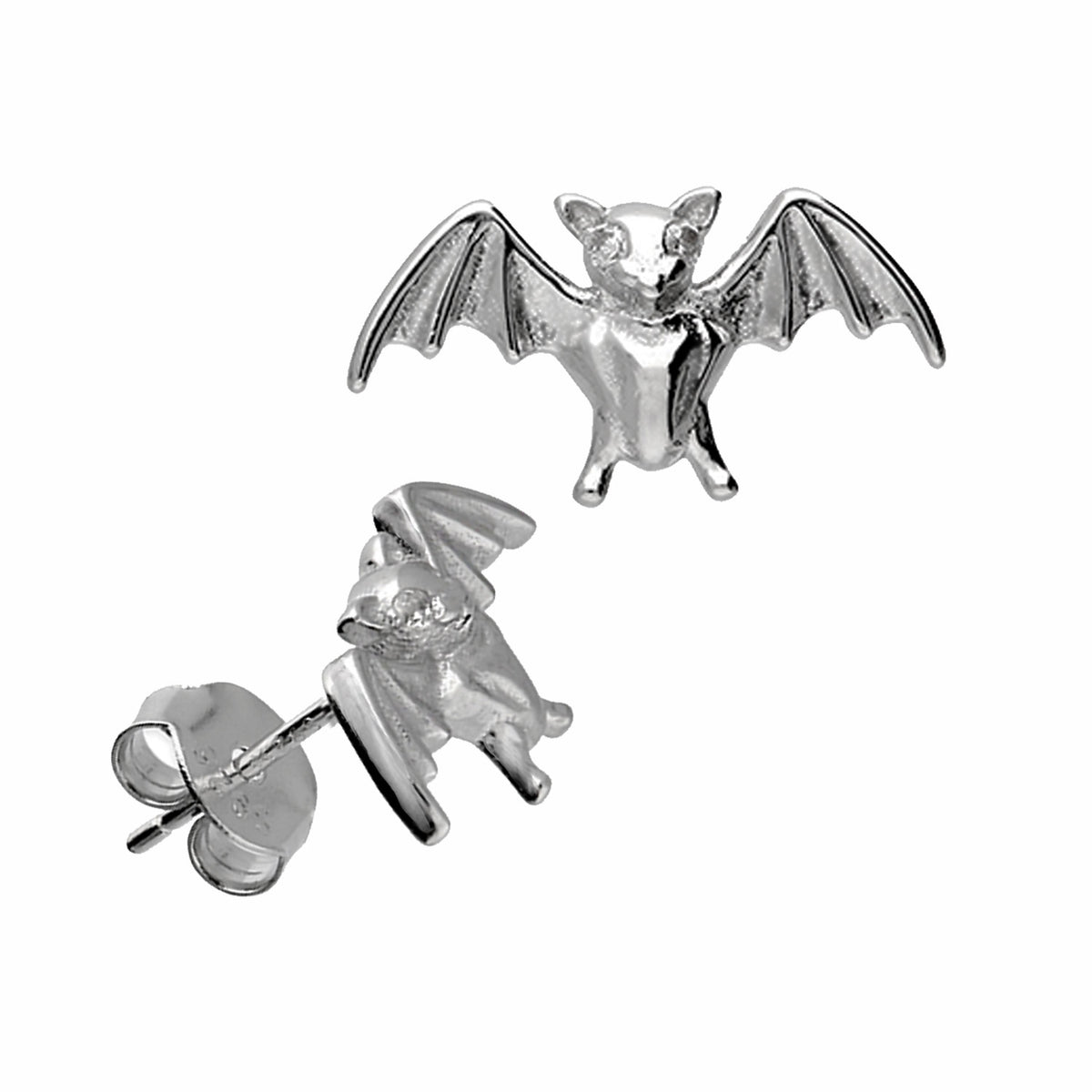 spooky bat studs goth earrings