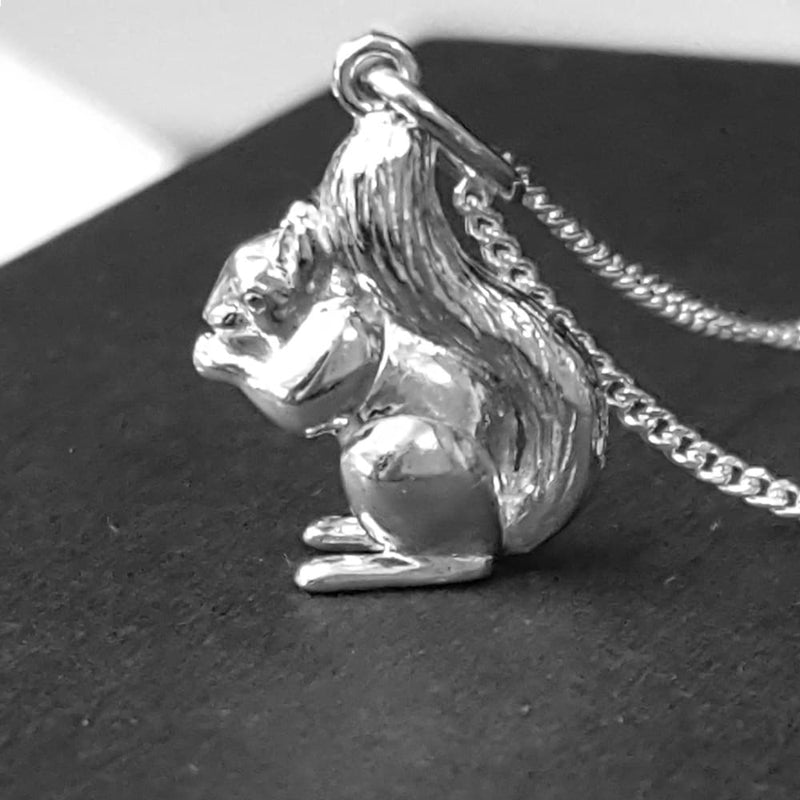 squirrel pendant silver squirrel jewellery uk