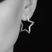 star hoop earrings